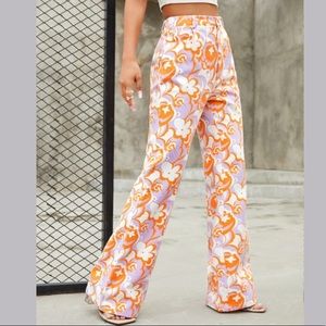 70s Floral Flare Jeans